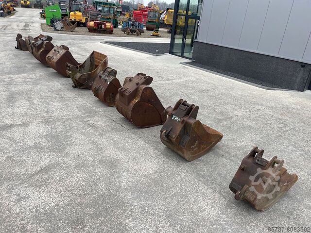 Various crane buckets  For sale in package of 9 or seperate