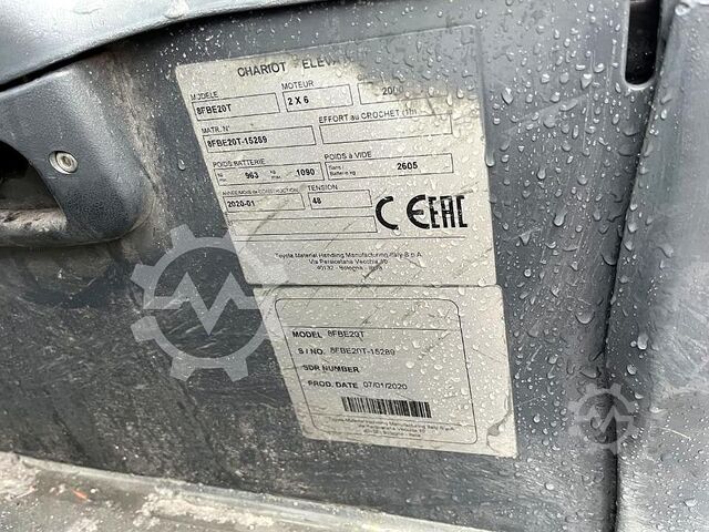 Carretilla eléctrica de 3 ruedas Toyota 8FBE20T