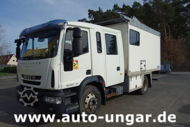 Kutu gövdeli kamyon Iveco Eurocargo 120E225Doka Koffer mobile Werk