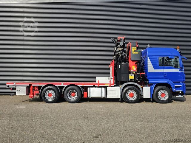Vrachtwagen met kraan MAN TGS 35.500 8x4-6 / PALFINGER 92 t/m CRANE +JIB