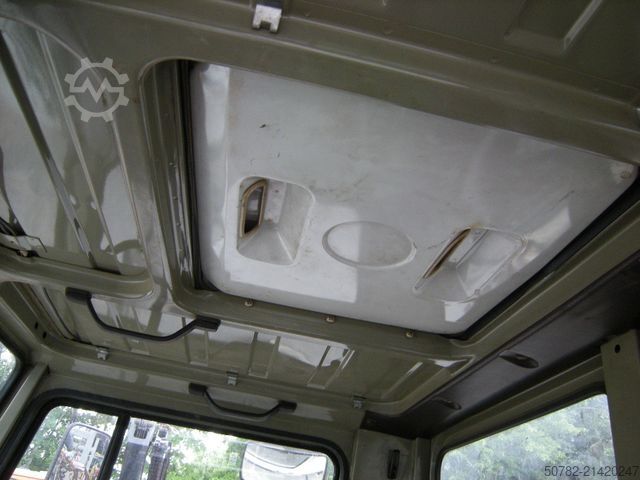 Furgone ribaltabile a tre lati MERCEDES-BENZ Unimog U1250 mit Kran MKG 105