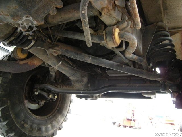 Furgone ribaltabile a tre lati MERCEDES-BENZ Unimog U1250 mit Kran MKG 105