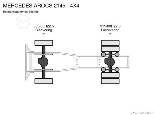 Standaard-SZM Mercedes-Benz AROCS 2145 - 4X4