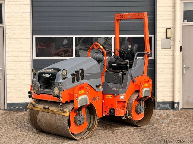 Rolo tandem Hamm HD12VV Tandem roller / Kubota engine