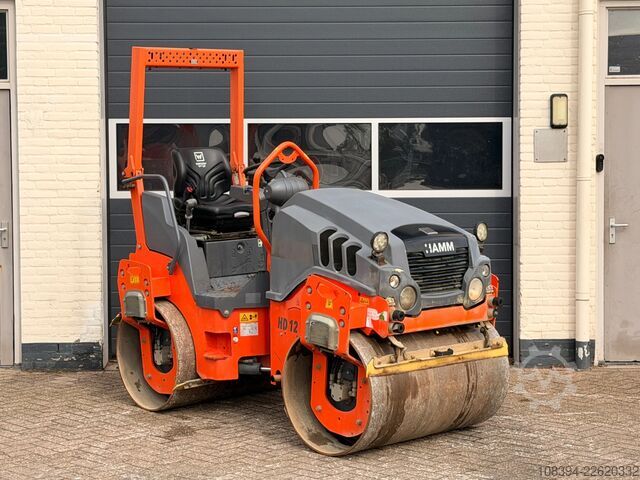 Rolo tandem Hamm HD12VV Tandem roller / Kubota engine
