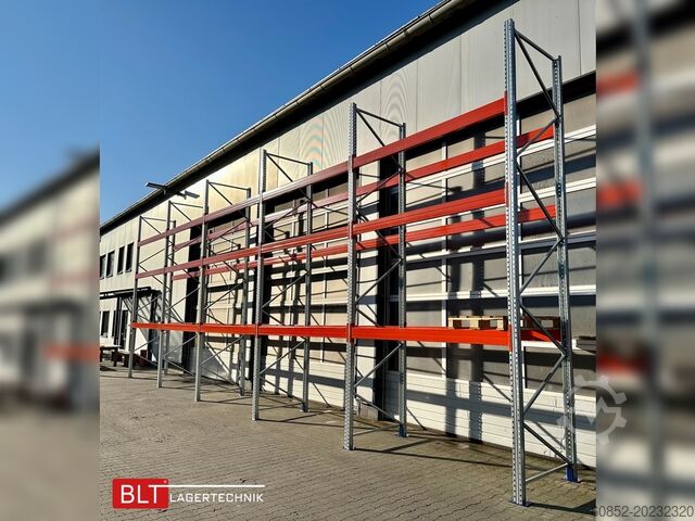 Kraftig hylla ca. 14 lfm. Palettenregale H: 500cm Fachlast: 4500 kg , 60 Palettenplätze