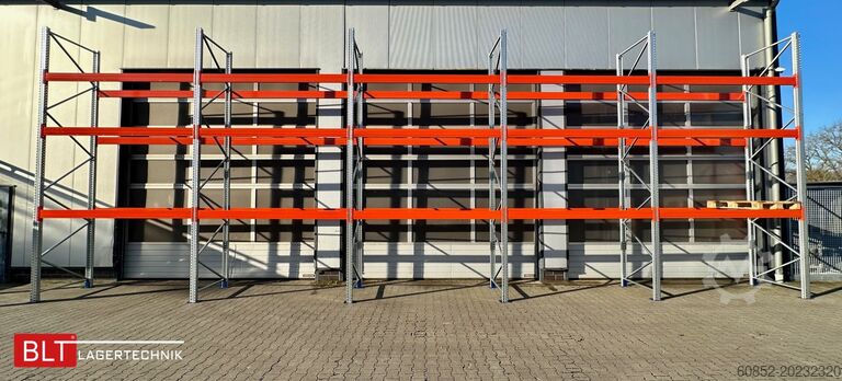 Étagère pour charges lourdes ca. 14 lfm. Palettenregale H: 500cm Fachlast: 4500 kg , 60 Palettenplätze
