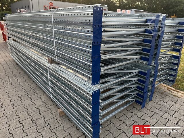 Kraftig hylla ca.14 lfm. Palettenregale H: 250cm Fachlast: 3000 kg , 45 Palettenplätze