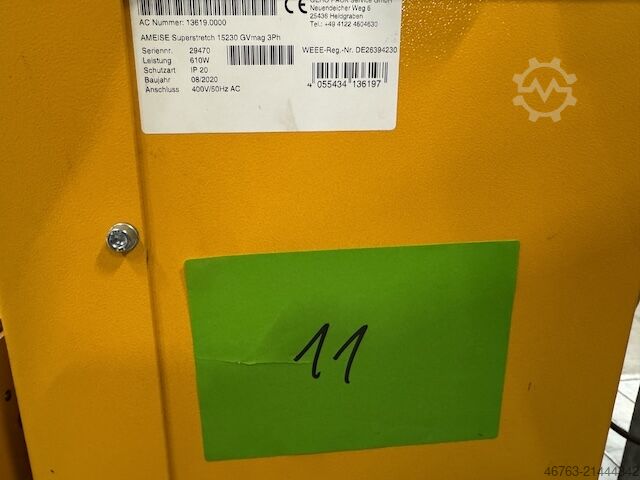 Paletový ovinovač s otevřeným otočným stolem Jungheinrich Ameise Superstretch 152 30 GV mas3Ph