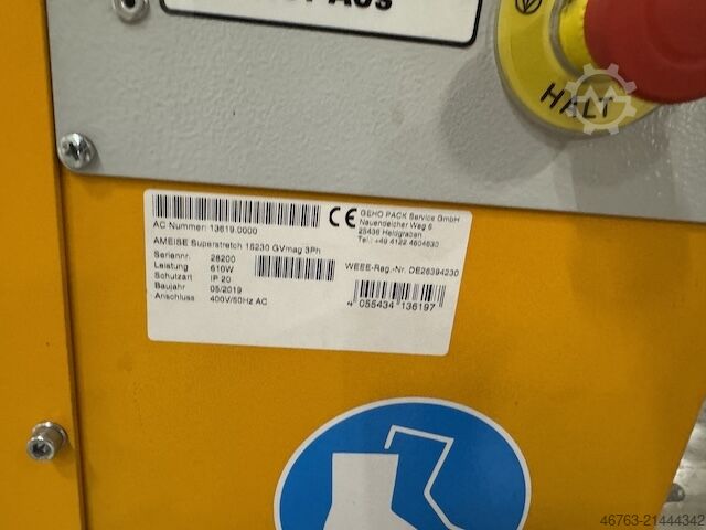 Paletový ovinovač s otevřeným otočným stolem Jungheinrich Ameise Superstretch 152 30 GV mas3Ph