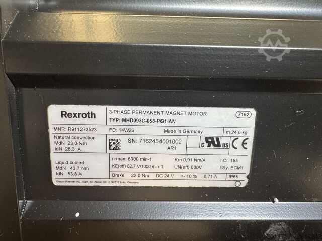 Servo motor Bosch Rexroth / Indramat MHD093C-058-PG1 MHD093C-058-PG1-AN