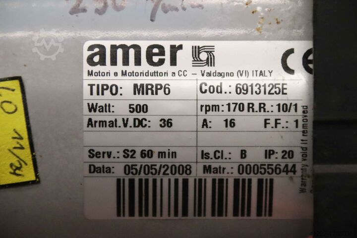 Gleichstrom Getriebemotor 36V 170 U/min amer MRP6