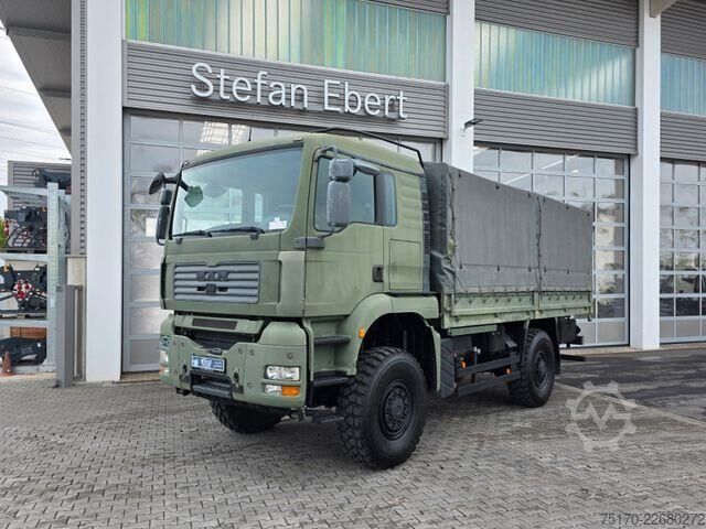 Skjutbar presenning MAN TGA 18.360 4x4 BB 3 Sitze Schalter Expedition