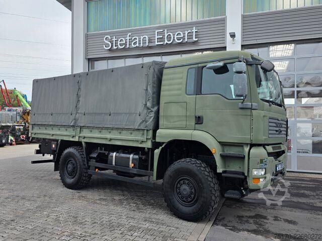 Skjutbar presenning MAN TGA 18.360 4x4 BB 3 Sitze Schalter Expedition