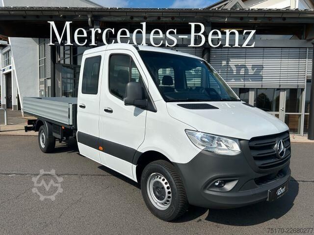 Plattformsskåpbil dubbelhytt Mercedes-Benz Sprinter 317 CDI 4325 DoKa Klima AHK Stdheiz