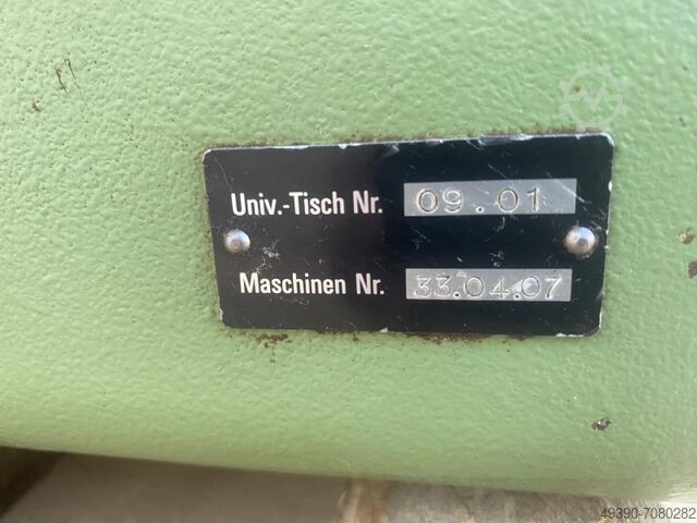 Univ. zwenk-kantel-draaitafel; universele hulp-/aanbouwtafel voor gereedschapsfreesmachine, zwenktaf vermutlich DECKEL 