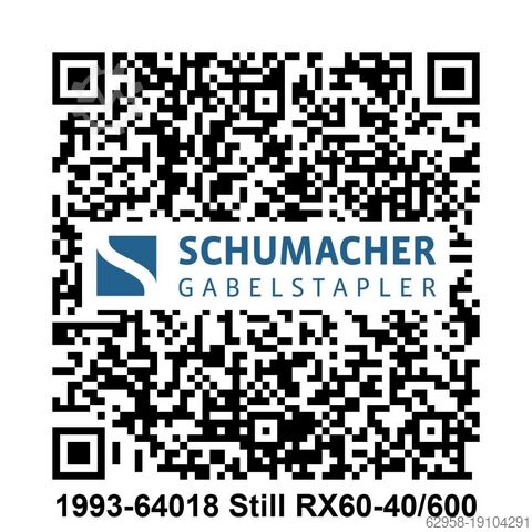 4-Rad-Gabelstapler, Elektro, Stapler, RX STILL RX60-40/600 - AKKU 92% - RX60