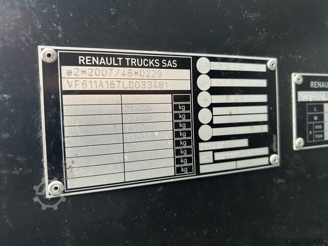 Standard-SZM Renault T 460 Euro 6 D / 452 dkm / Tacho V2 / 2 Tanks /...