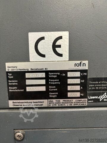 Fonte de laser Coherent ROFIN DC030 SLAB