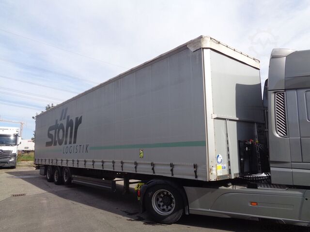 Brandalı açık yarı römork  SAPL 24 Mega Alufelgen Liftachse 445/45 R19,5
