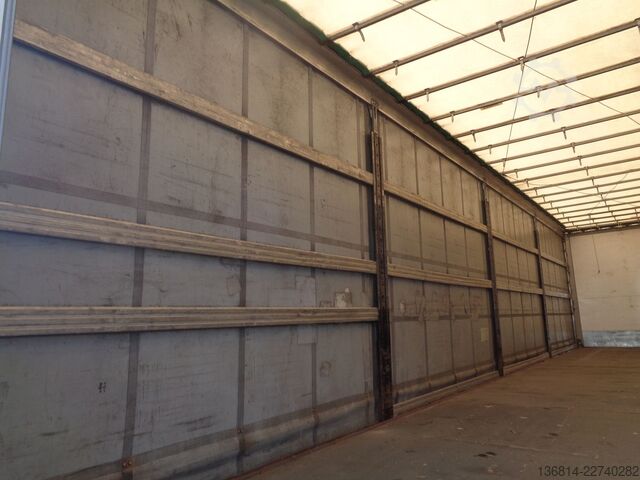 Brandalı açık yarı römork  SAPL 24 Mega Alufelgen Liftachse 445/45 R19,5