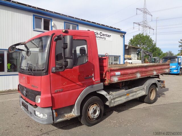 Damperli panelvan MERCEDES-BENZ Atego 816 K Blatt EU4 Meiller Kipper