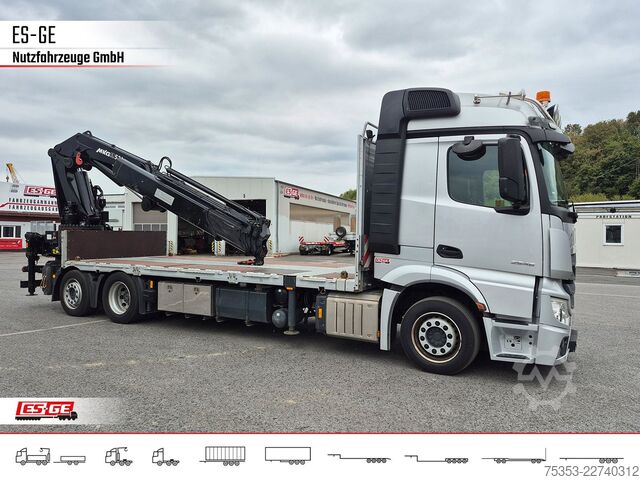 Vrachtauto met open laadbak MERCEDES-BENZ 2546 L 6X2 ACTROS, Pritsche, MKG HLK 531