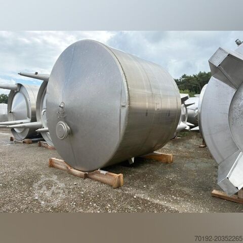 15.000 liter staande opslagtank van V2A roestvrij staal Goavec S17221