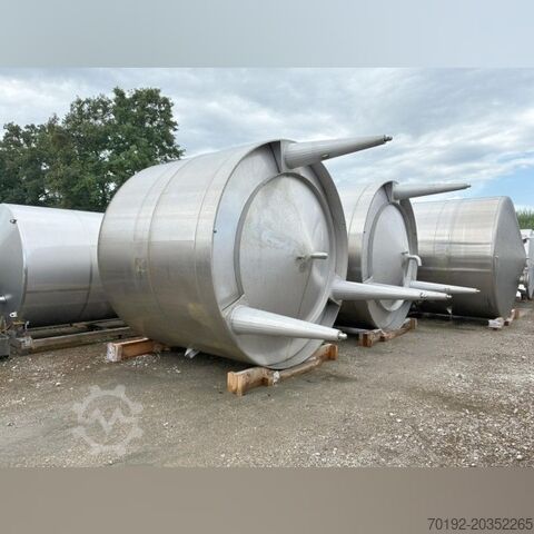 15.000 liter staande opslagtank van V2A roestvrij staal Goavec S17221