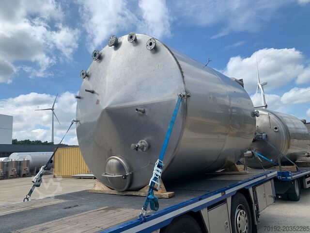 15.000 liter staande opslagtank van V2A roestvrij staal S17242