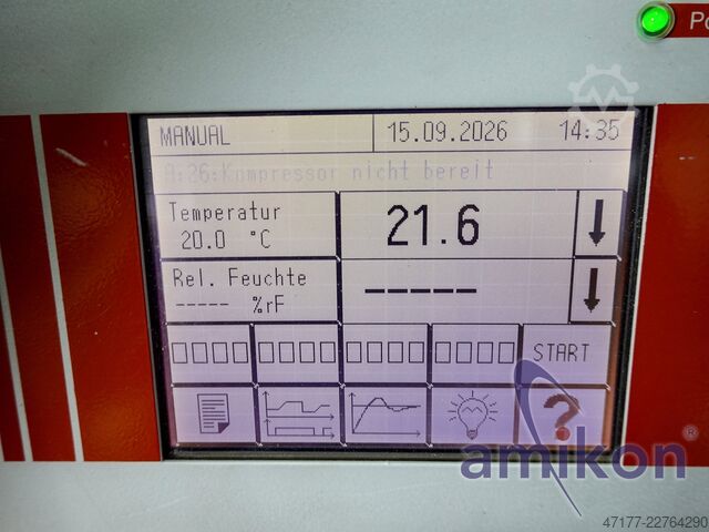Temperaturprøvningsskab, 270 liter Heraeus Vötsch VTS 7027-10 -70°C bis +180°C