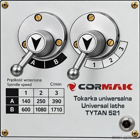 Torno convencional universal CORMAK TYTAN 521 (210x520)