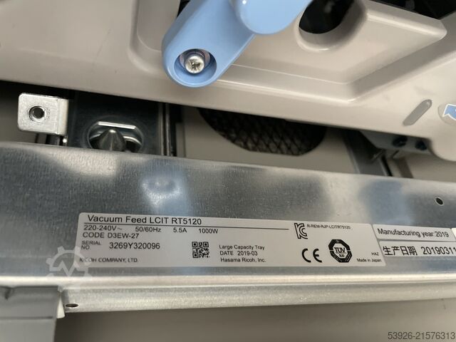Máquina de impresión digital Ricoh Pro 8310s incl. Finisher SR5110, Vacuum Feed LCIT RT5120