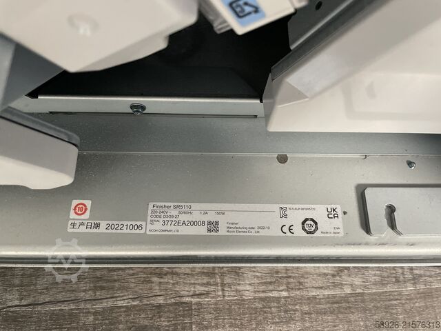 Máquina de impresión digital Ricoh Pro 8310s incl. Finisher SR5110, Vacuum Feed LCIT RT5120