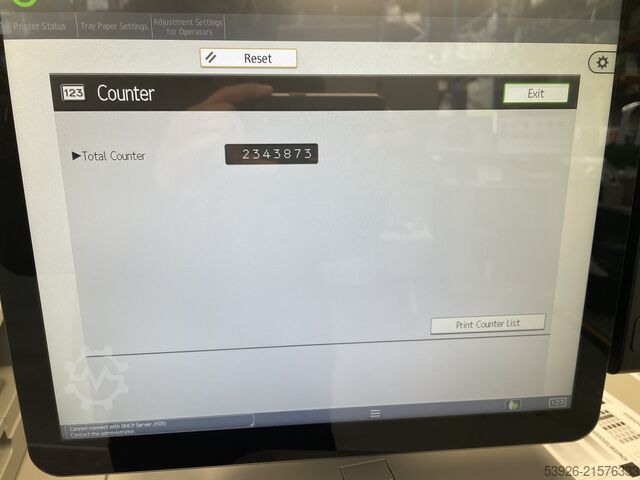 Máquina de impresión digital Ricoh Pro 8300s incl. Finisher SR5110, Vacuum Feed LCIT RT5120