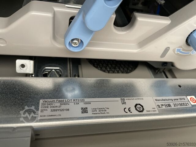 Máquina de impresión digital Ricoh Pro 8300s incl. Finisher SR5110, Vacuum Feed LCIT RT5120