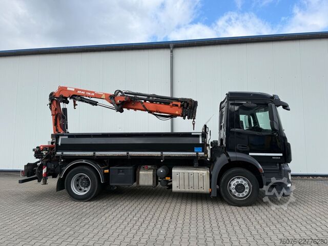 Ανατρεπόμενο φορτηγό MERCEDES-BENZ MB 1833 LK Atlas Kran 126.3E Funk 2xAHK