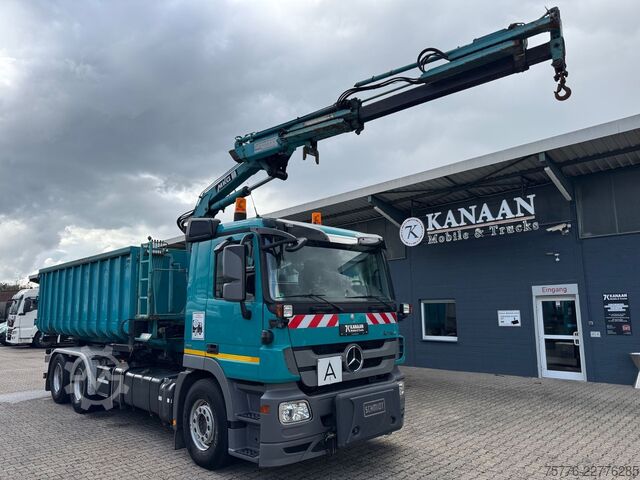 Γερανός τοποθετημένος σε φορτηγό MERCEDES-BENZ 2632 Actros 6x4 Meiller Abroller KRAN Salzstreu