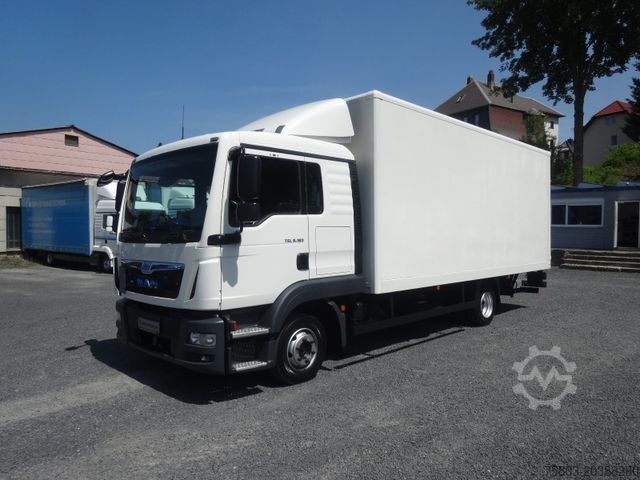 Dobozos furgon MAN 8.180 TGL Großes Haus Koffer 6,10m Klima Bett