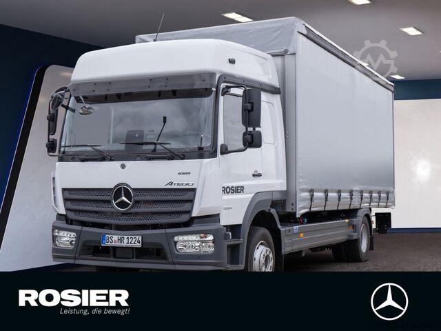 Ladbil med presenning Mercedes-Benz Atego 1224 L Curtainsider Schiebeplane li/re Ladebordwand BigSpace