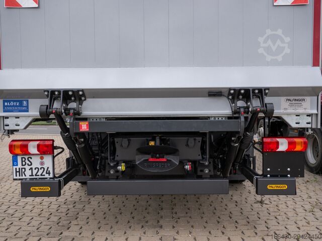 Flatbed truck with tarp Mercedes-Benz Atego 1224 L Curtainsider Schiebeplane li/re Ladebordwand BigSpace