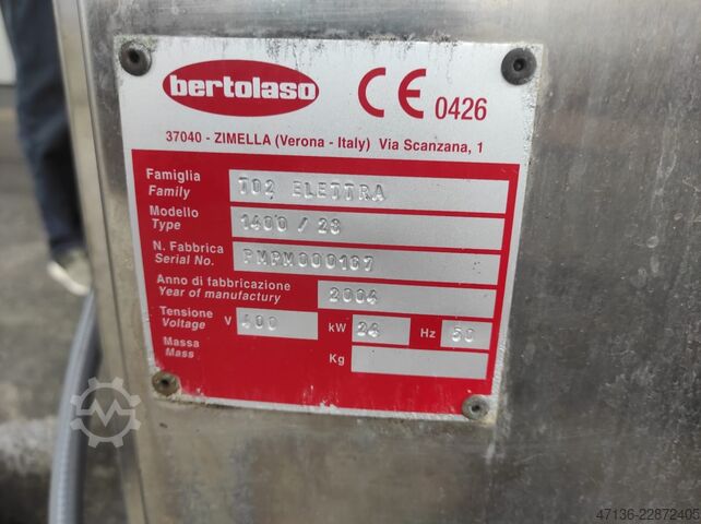 Monoblocco per spumanti con 28 valvole di riempimento Bertolaso ELETTRA 1400/23 Füller Rinser Naturkoker