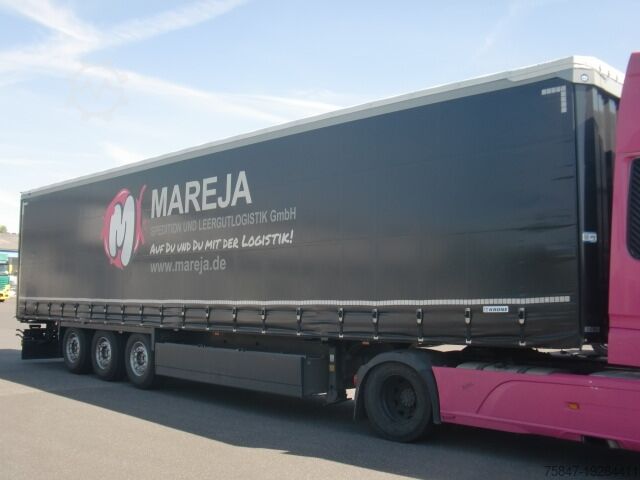 Aanhangwagen met dieplader & dekzeil Krone SDP 27 Liftachse