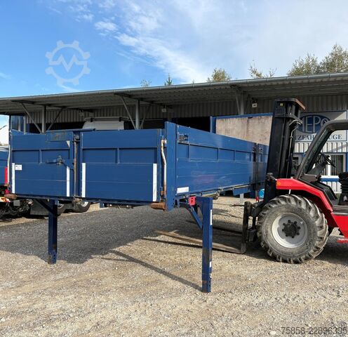 Caisse mobile ouverte Krone BDF Baustoffbrücke 7,45 Rahmen 150mm