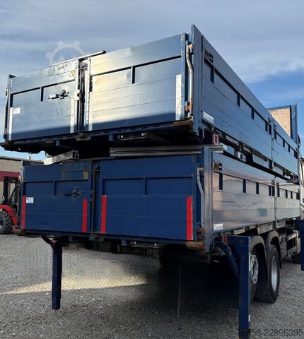 Caisse mobile ouverte Krone BDF Baustoffbrücke 7,45 Rahmen 150mm