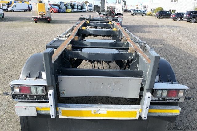 Roll off trailer HÜFFERMANN HSA 18.70 LS, Schlitten, Alu-Felgen, Staukasten