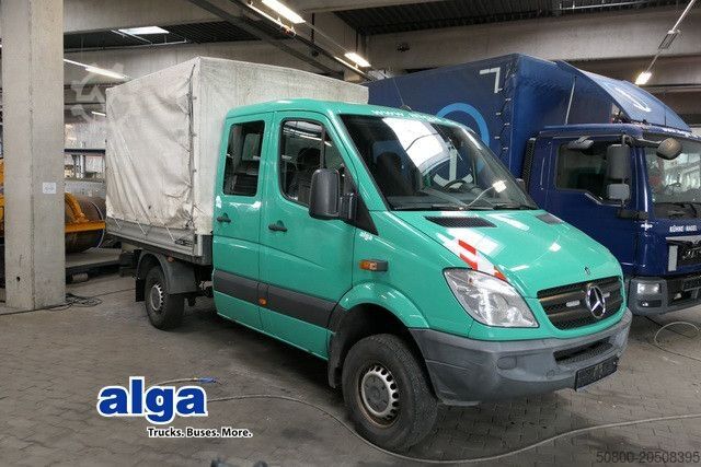 Pick-up skåpbil MERCEDES-BENZ 313 CDI DOKA Sprinter 4x4, Allrad, AHK, 6 Sitze