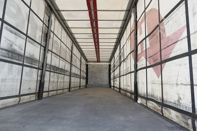 Open semitrailer with tarp SCHMITZ CARGOBULL SCS 24/L-13.62 EB,Mitnahmestapler,Gelenkt,Edscha