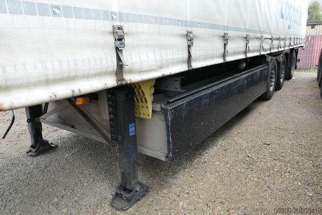 Open semitrailer with tarp SCHMITZ CARGOBULL SCS 24/L-13.62 EB,Mitnahmestapler,Gelenkt,Edscha