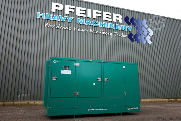 Generator set Cummins C220D5EQ Declaration of Conformity, Diesel, 220kVA